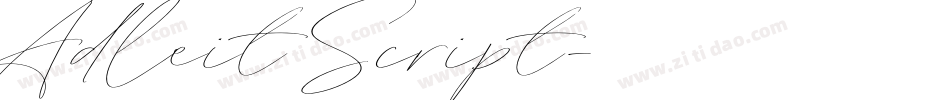 Adleit Script字体转换